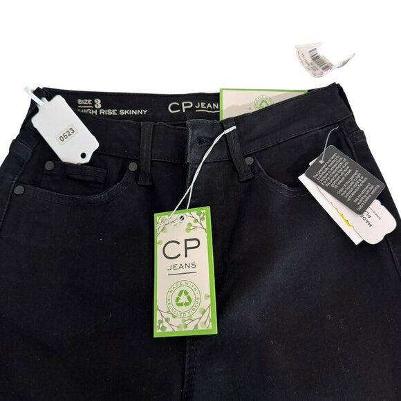 CP Jeans High Rise Skinny Black Denim – Juniors Size 3 |NWT| Eco-Friendly - Picture 5 of 5